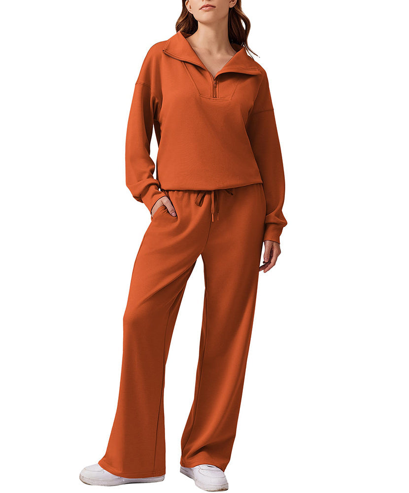 Athleisure 1/4 Zip 2 Piece Matching Set