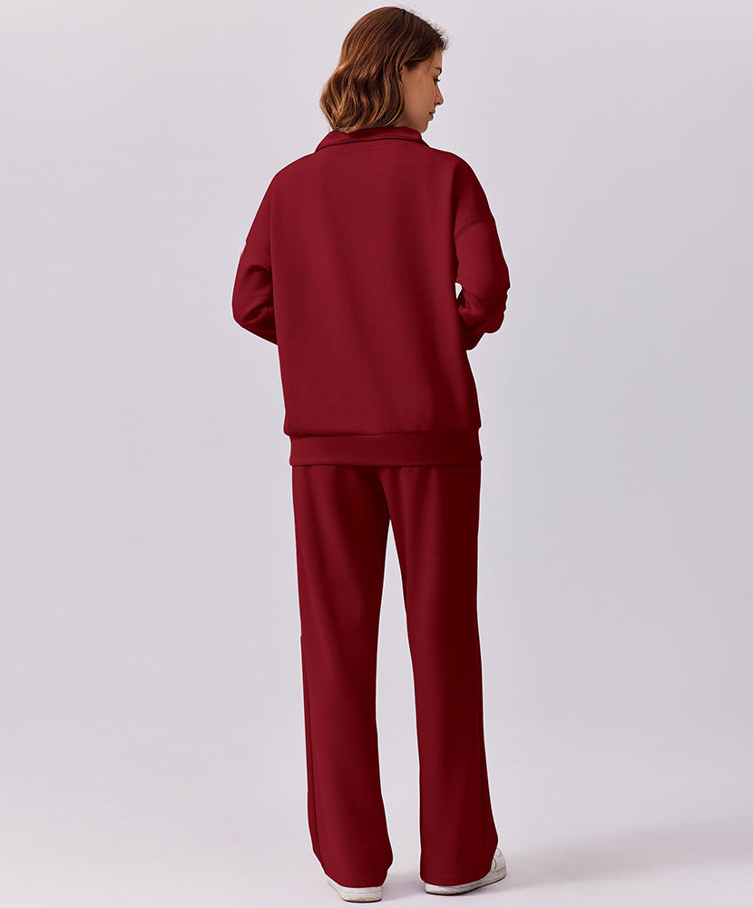 Athleisure 1/4 Zip 2 Piece Matching Set