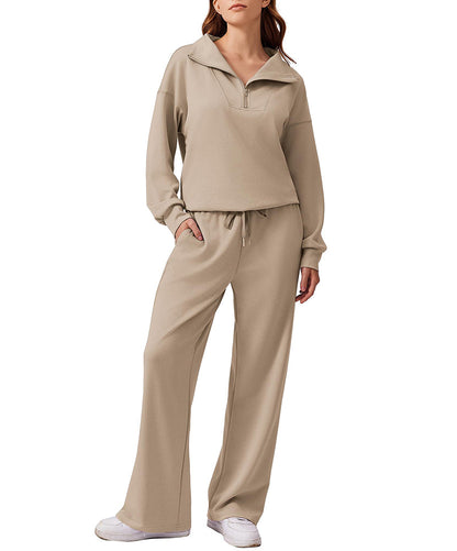 Athleisure 1/4 Zip 2 Piece Matching Set
